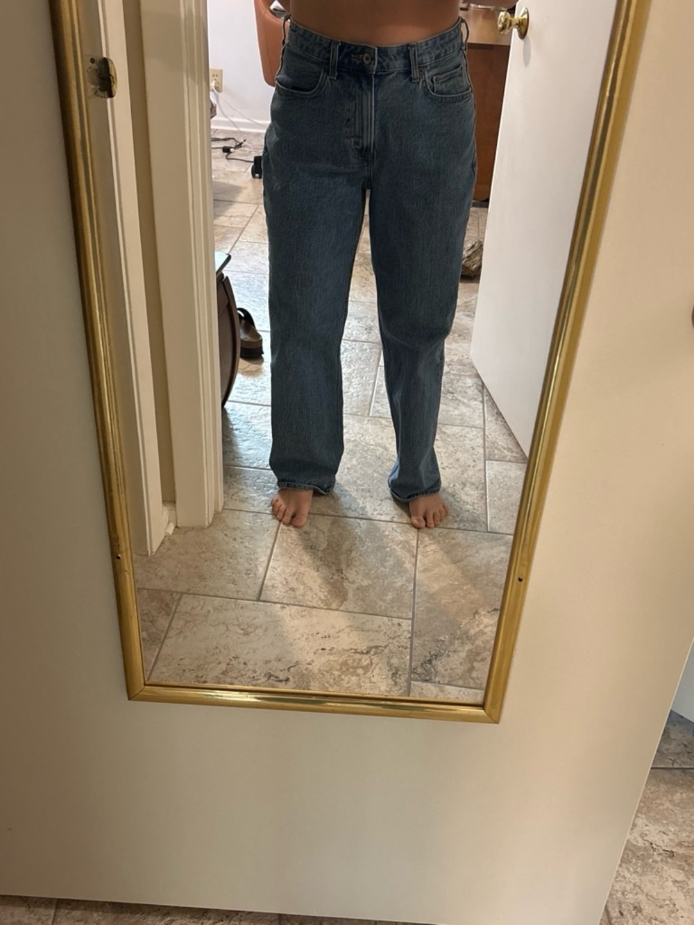 Abercrombie & Fitch Boyfriend Jeans - Medium Blue
